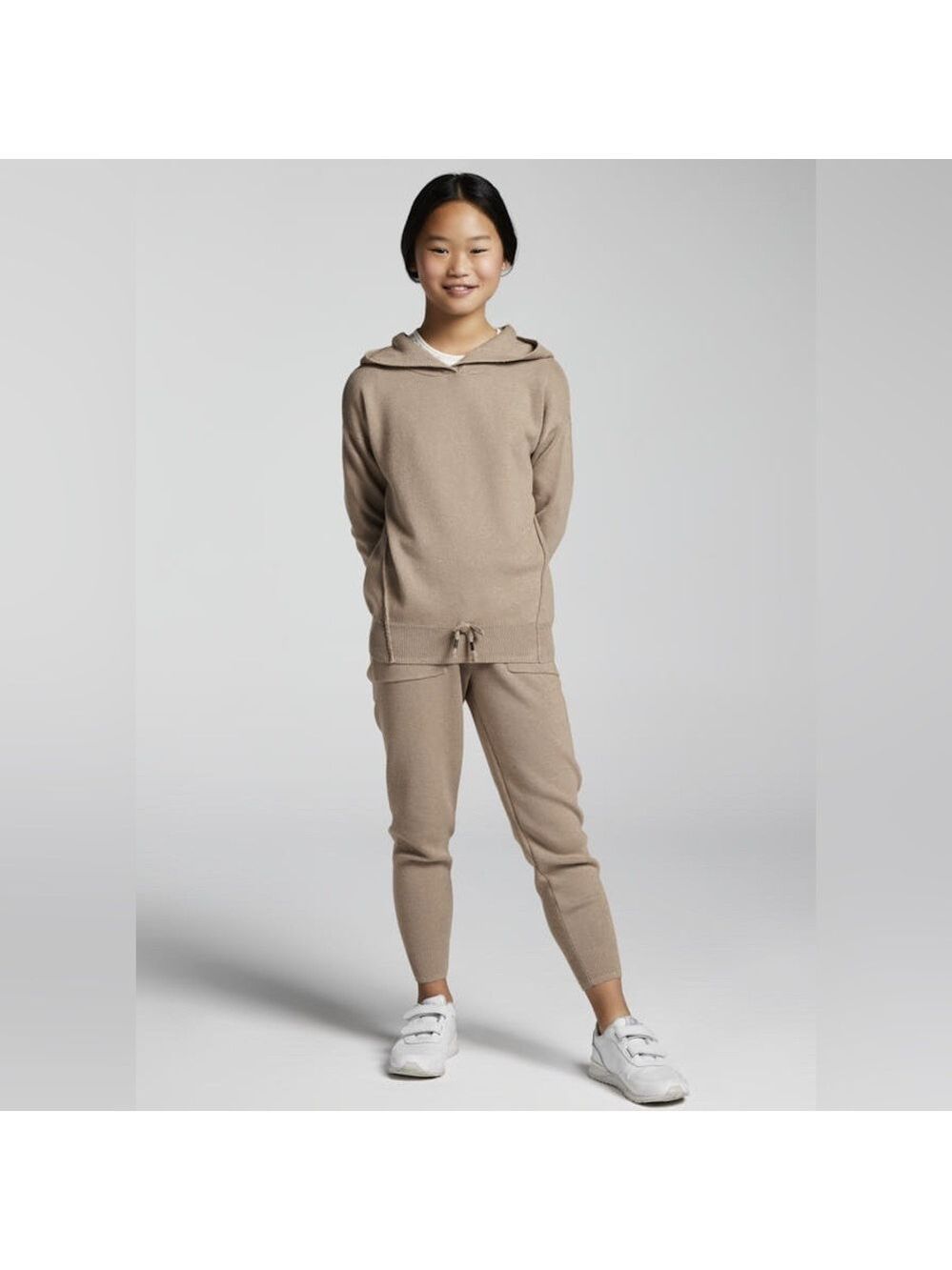 Size 10,Girls Mayoral Beige Kids Hoodie and Jogger Set